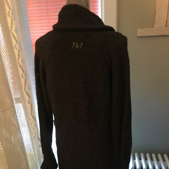 Grey Sweater Coat - Picture 3 of 5